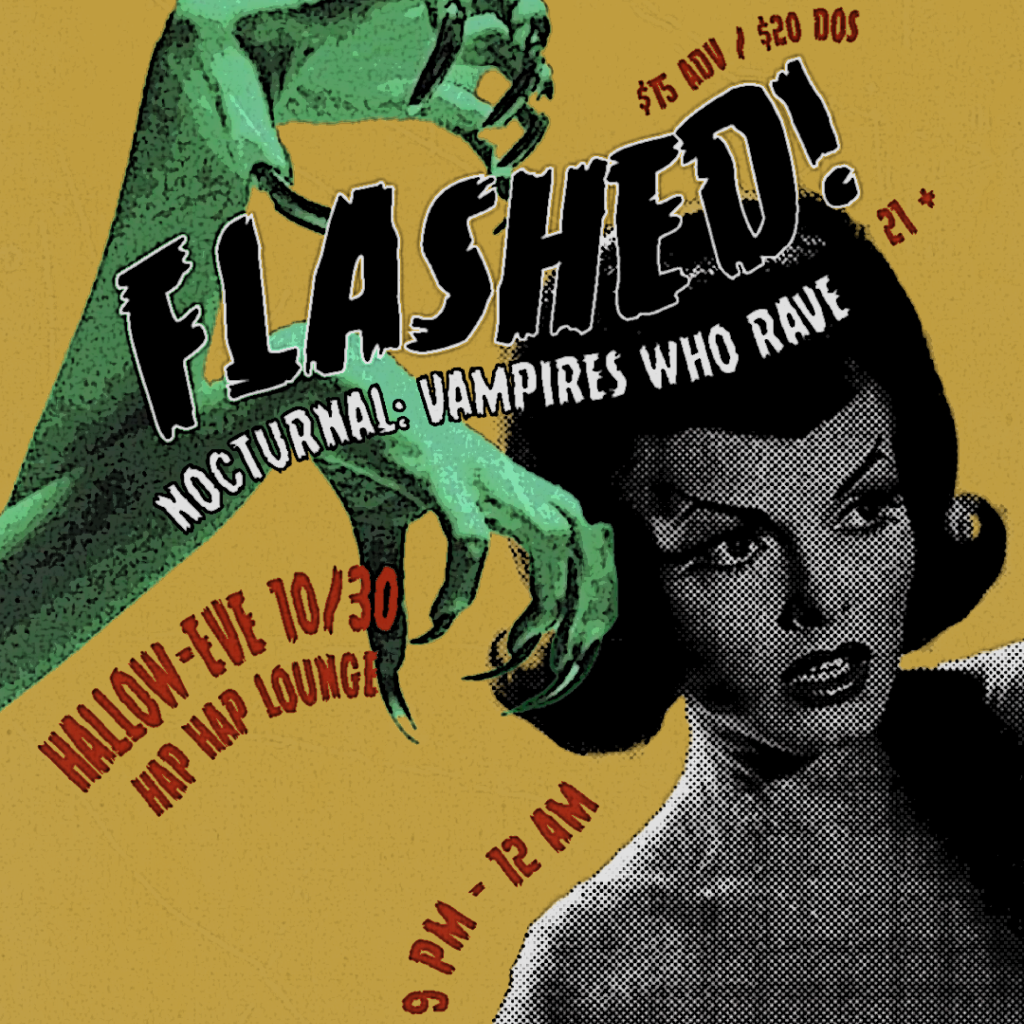 Flashed Halloween Drag and Burlesque show at Hap Hap Lounge in Boise, Idaho